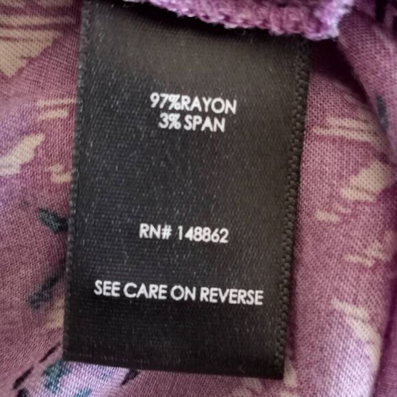 TORRID PURPLE BABYDOLL TOP SZ.00/10 EUC - Picture 6 of 8